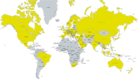 Rotork-Schischek group worldwide map